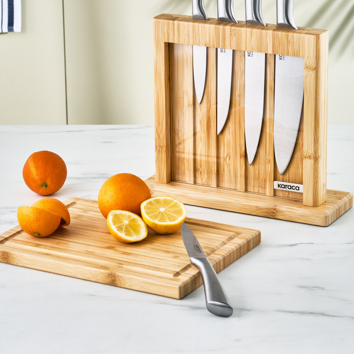 Samurai Nagoya Vigor 7 Piece Knife Set and Cutting Board