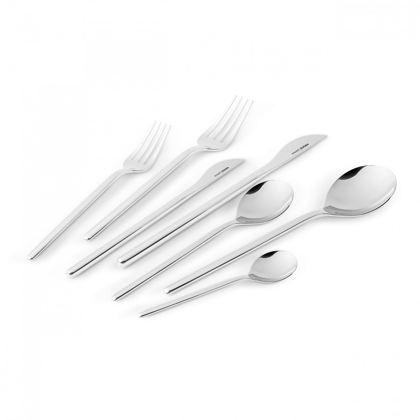 316 Premium Cappadocia Platinum 12 Person 84 Piece Cutlery Set