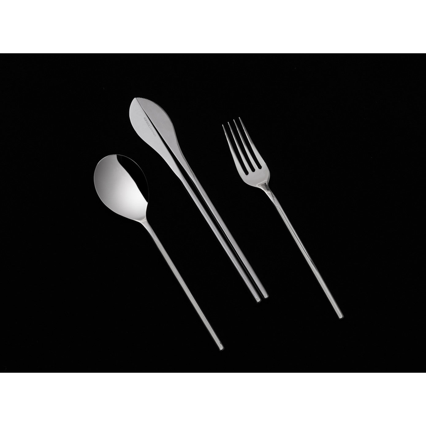 316 Premium Cappadocia Platinum 12 Person 84 Piece Cutlery Set