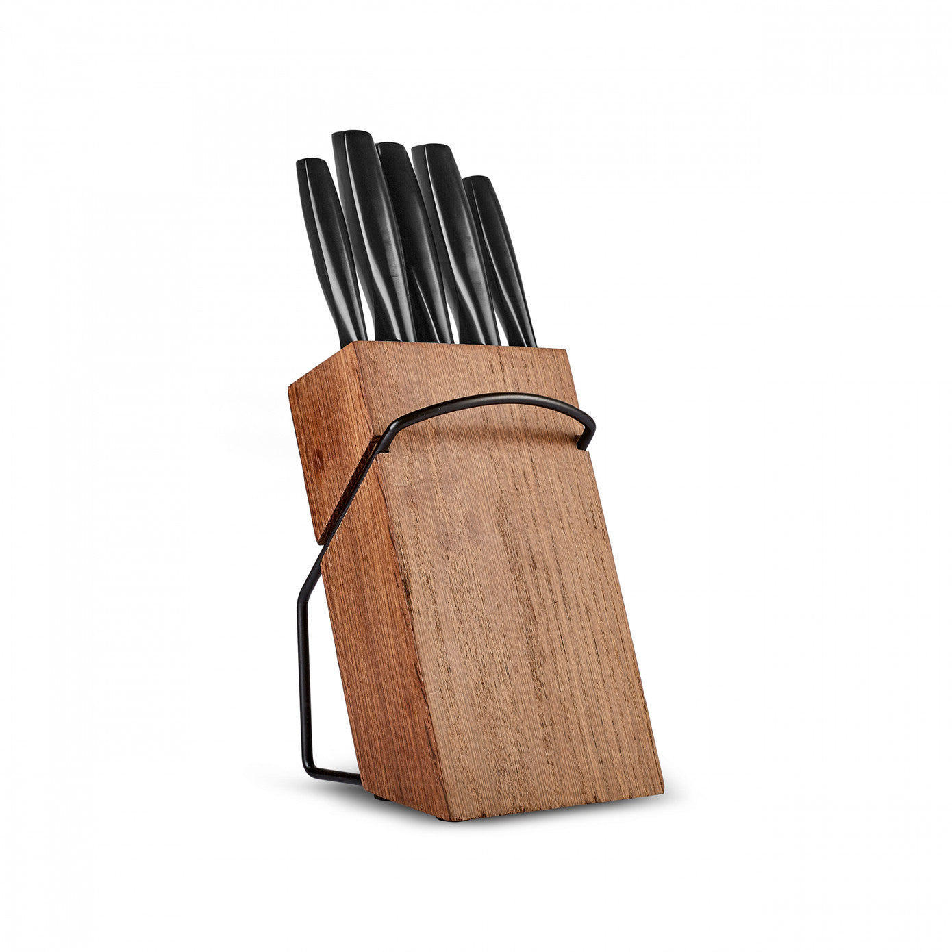 Karaca Dina 6 Piece Knife Set with Wooden Stand