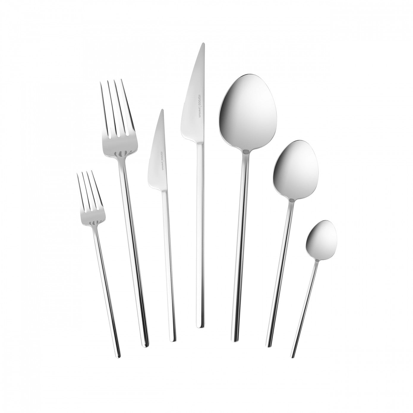 316+ Premium Sirius Platinum 12 Person 84 Piece Cutlery Set