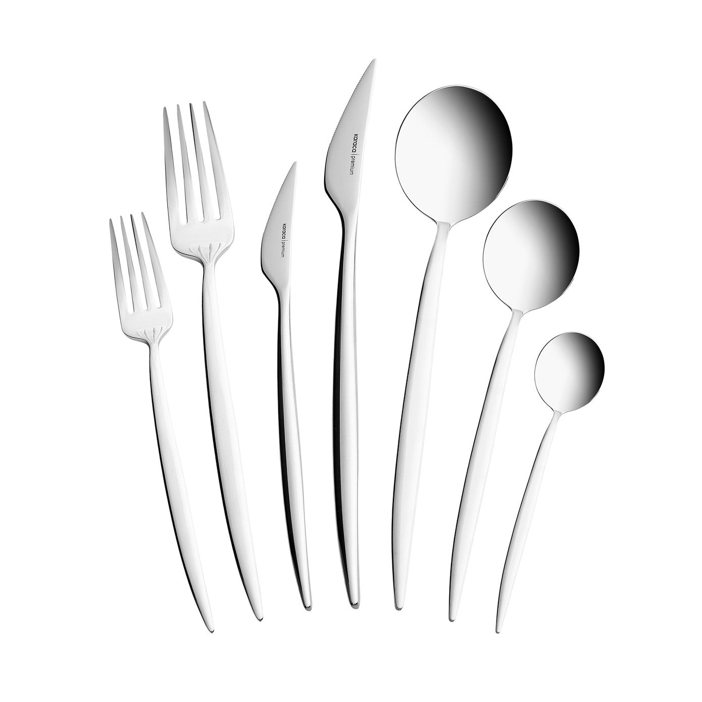 Premium Sail Platinum 12 Person 84 Piece Cutlery Set