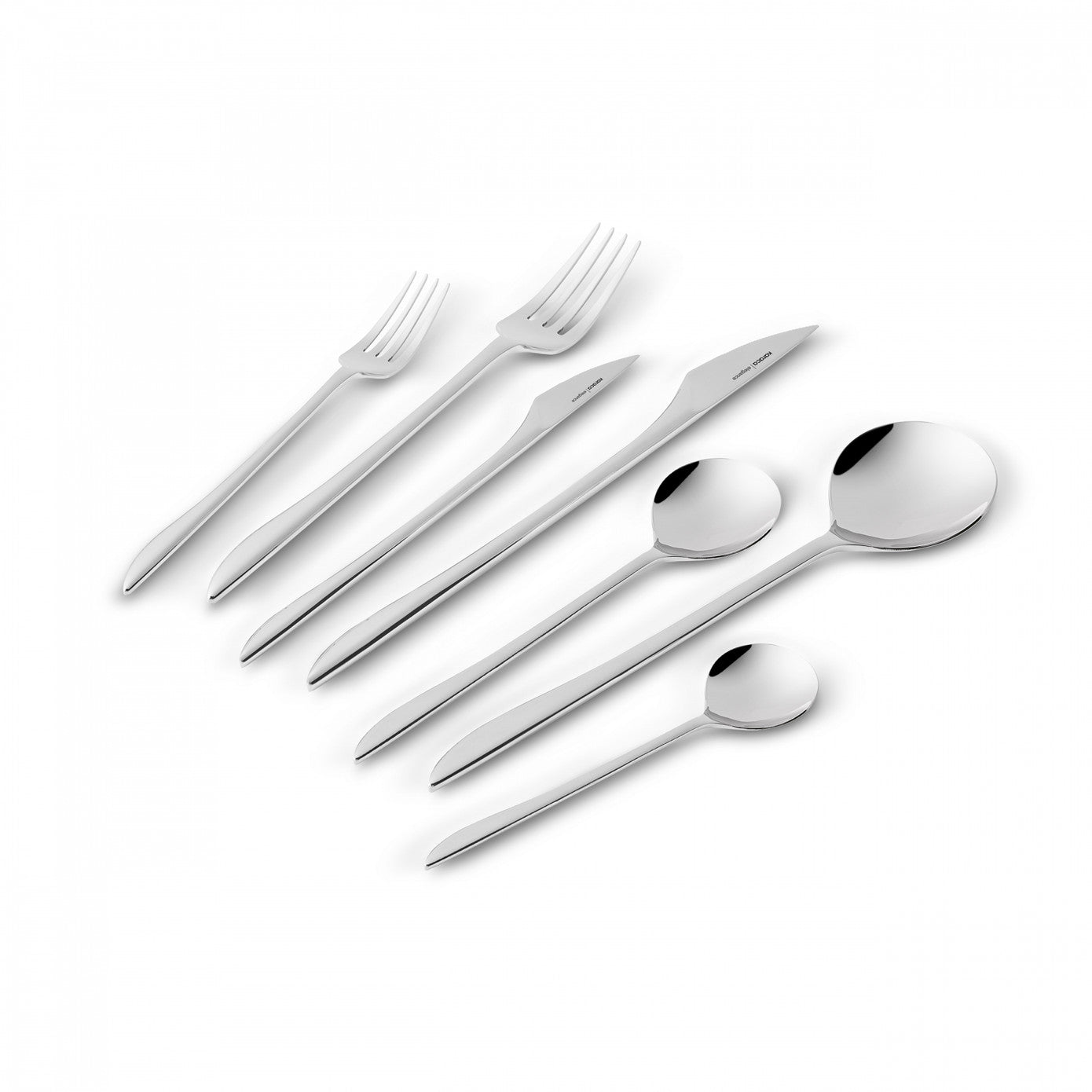 Premium Platinum Von 12 Person 84 Piece Cutlery