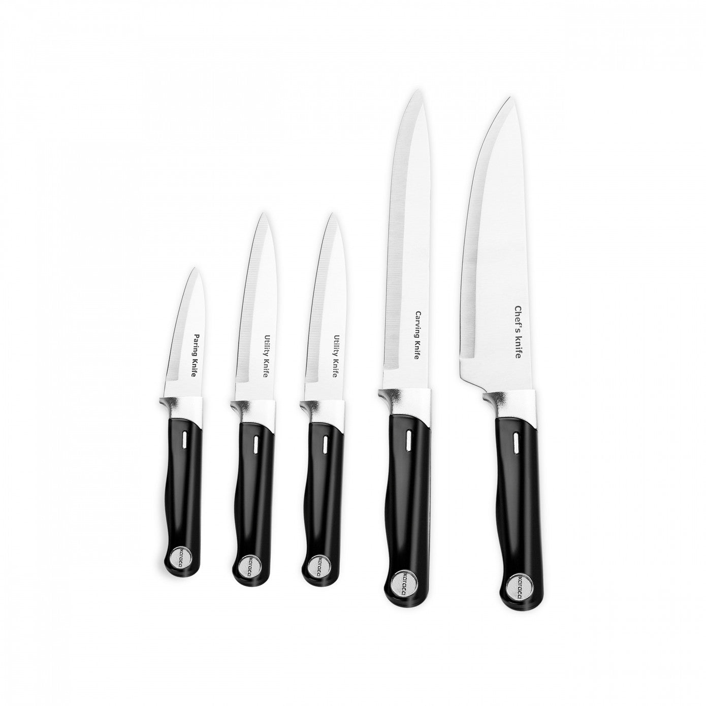 Mastermaid 6 Piece Knife Set Black