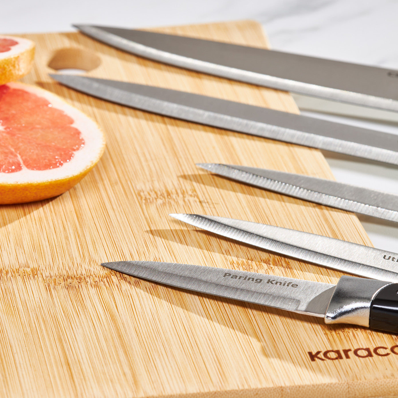 Mastermaid 6 Piece Knife Set Black