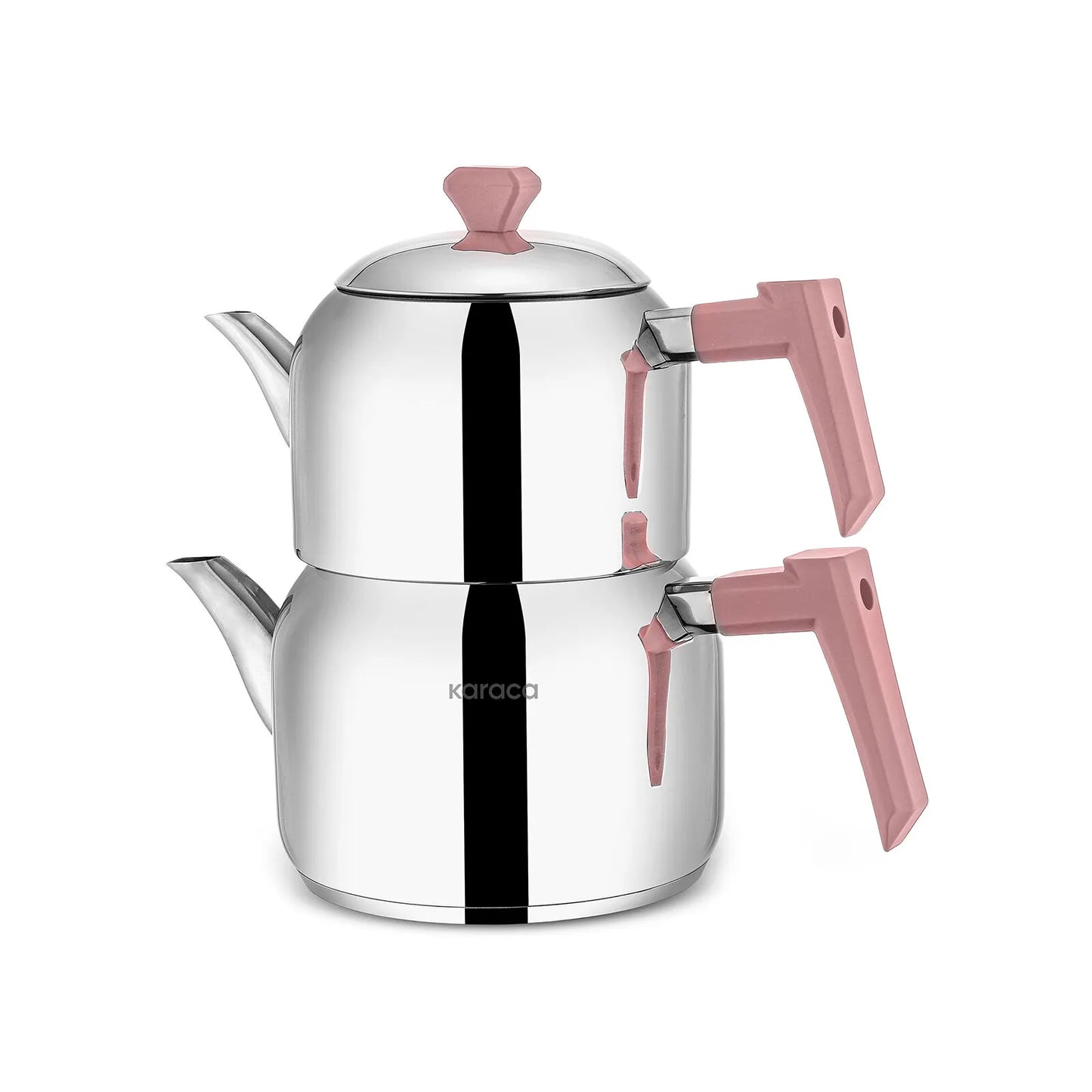 Çaykara Induction Base Midi Teapot Set Rose