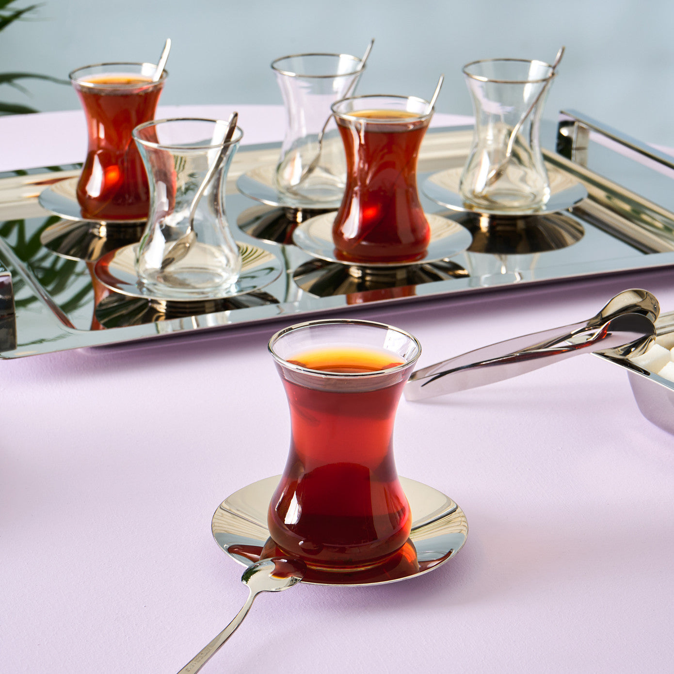 Jamie 40 Piece Tea Set Platinum