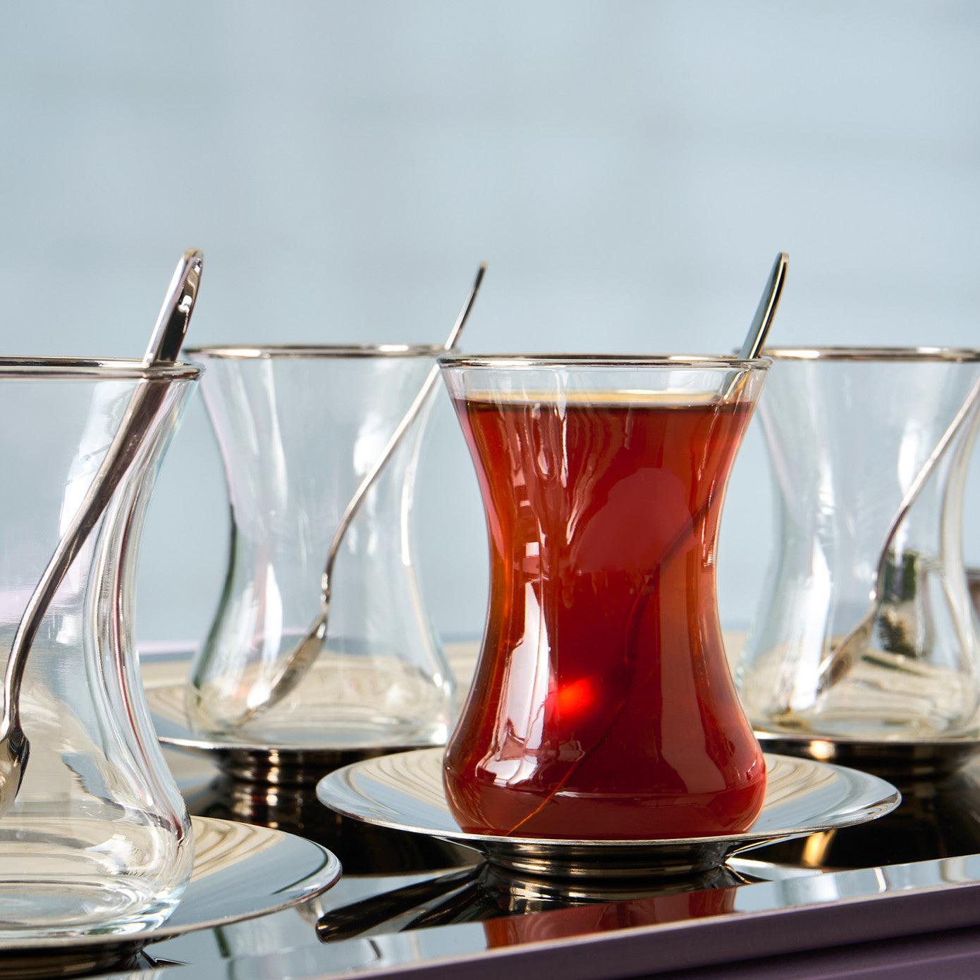 Jamie 40 Piece Tea Set Platinum