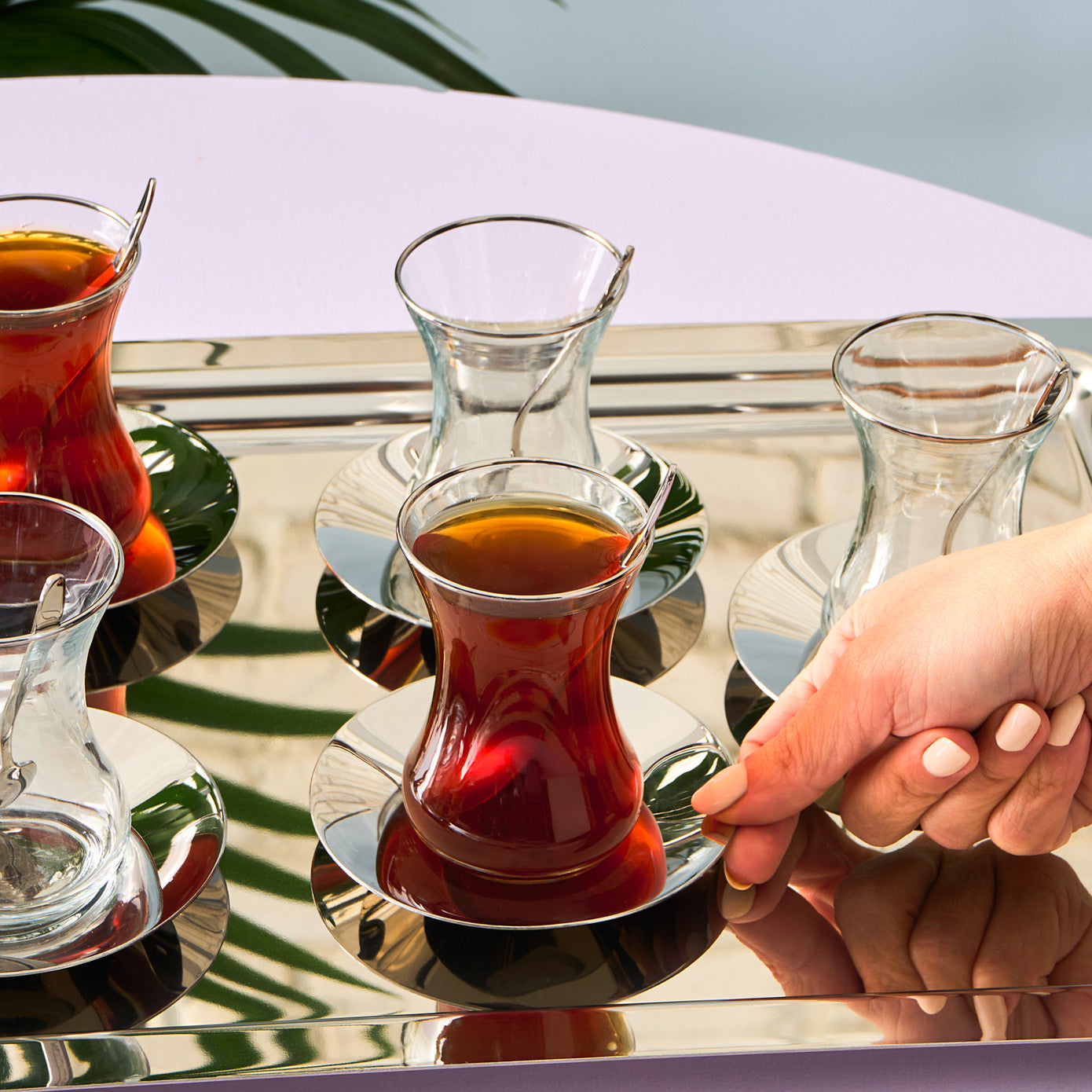 Jamie 40 Piece Tea Set Platinum