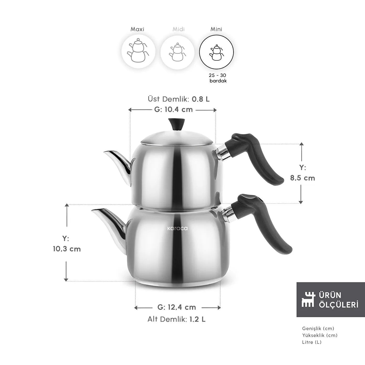 Nora Mini Induction Base Teapot Set
