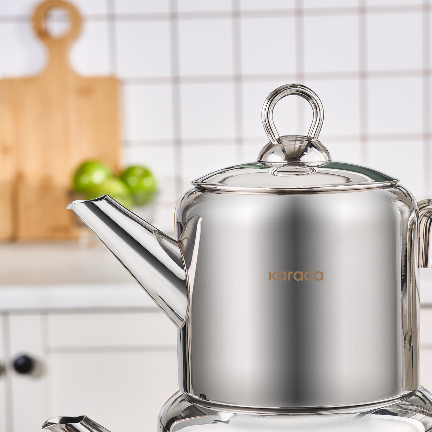 Karaca New Mani Midi Size Teapot Set