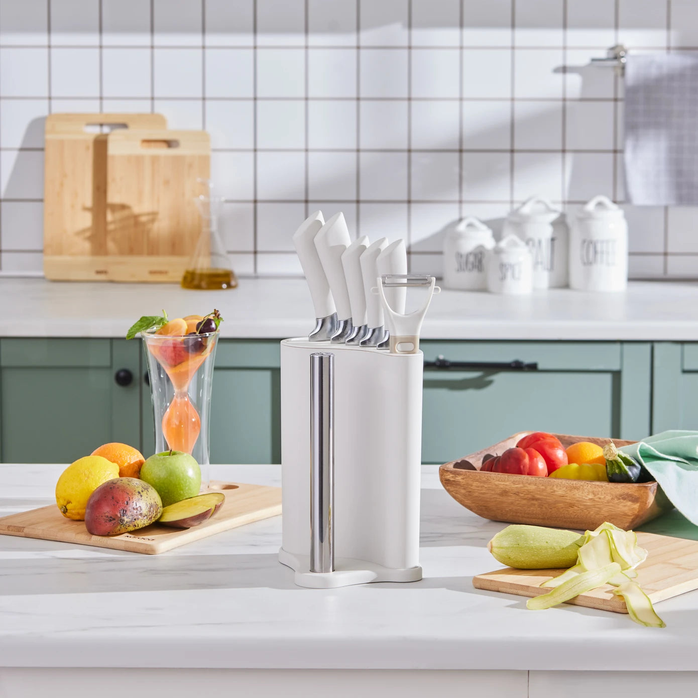 Karaca Mega Force 7 Piece Knife Set with Napkin Holder