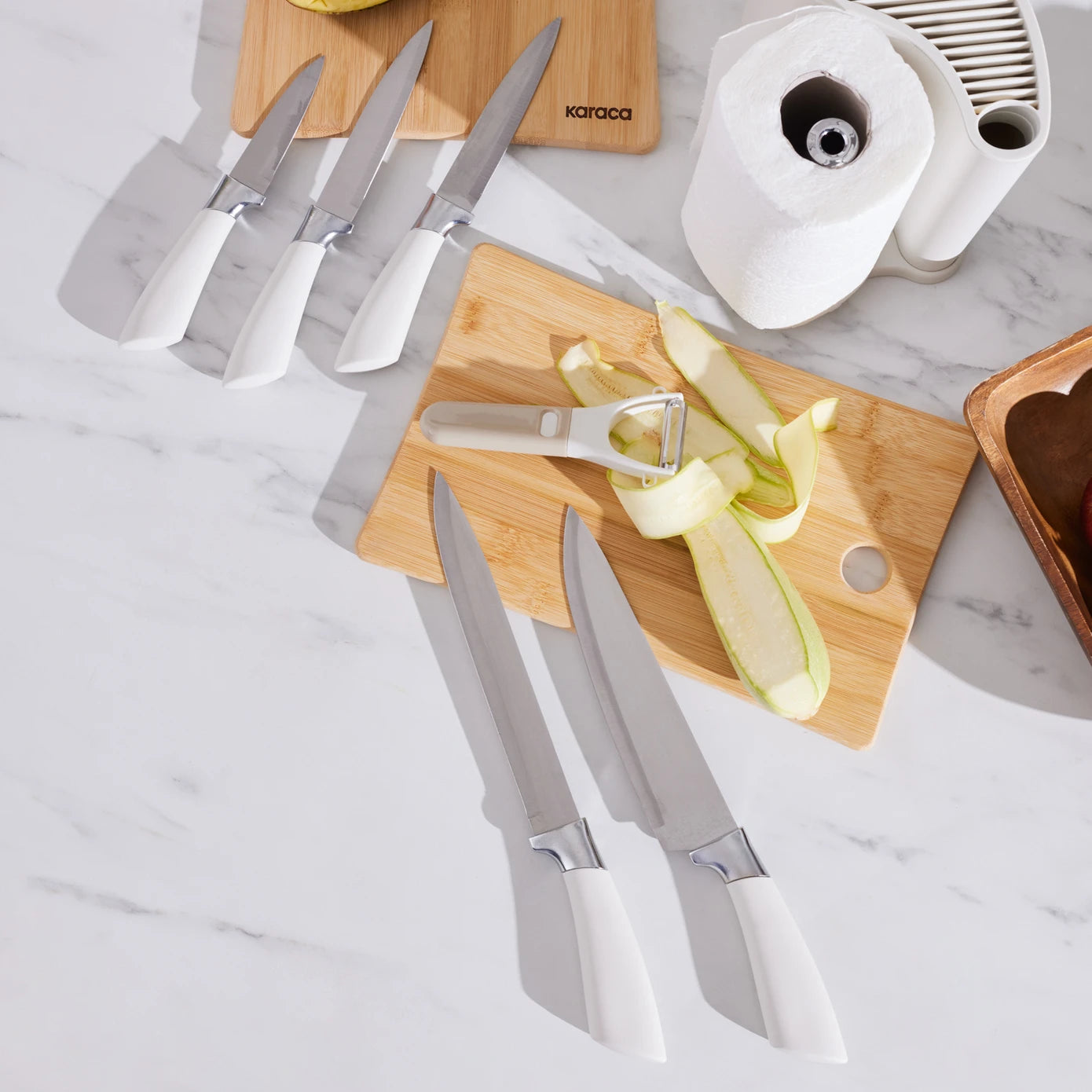 Karaca Mega Force 7 Piece Knife Set with Napkin Holder