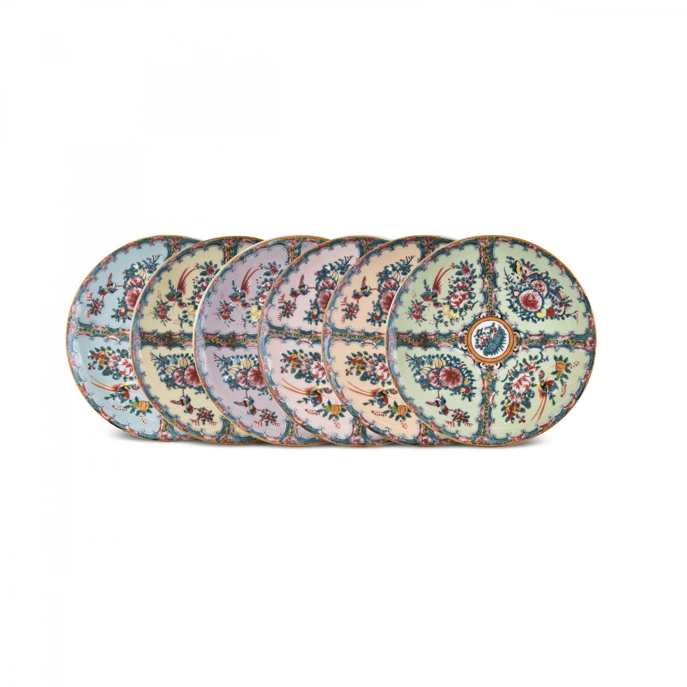 Harmonia 6 Piece Porcelain Cake Plate