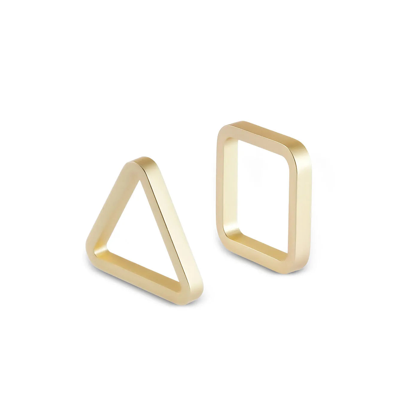 Cubist 4 Piece Gold Napkin Ring