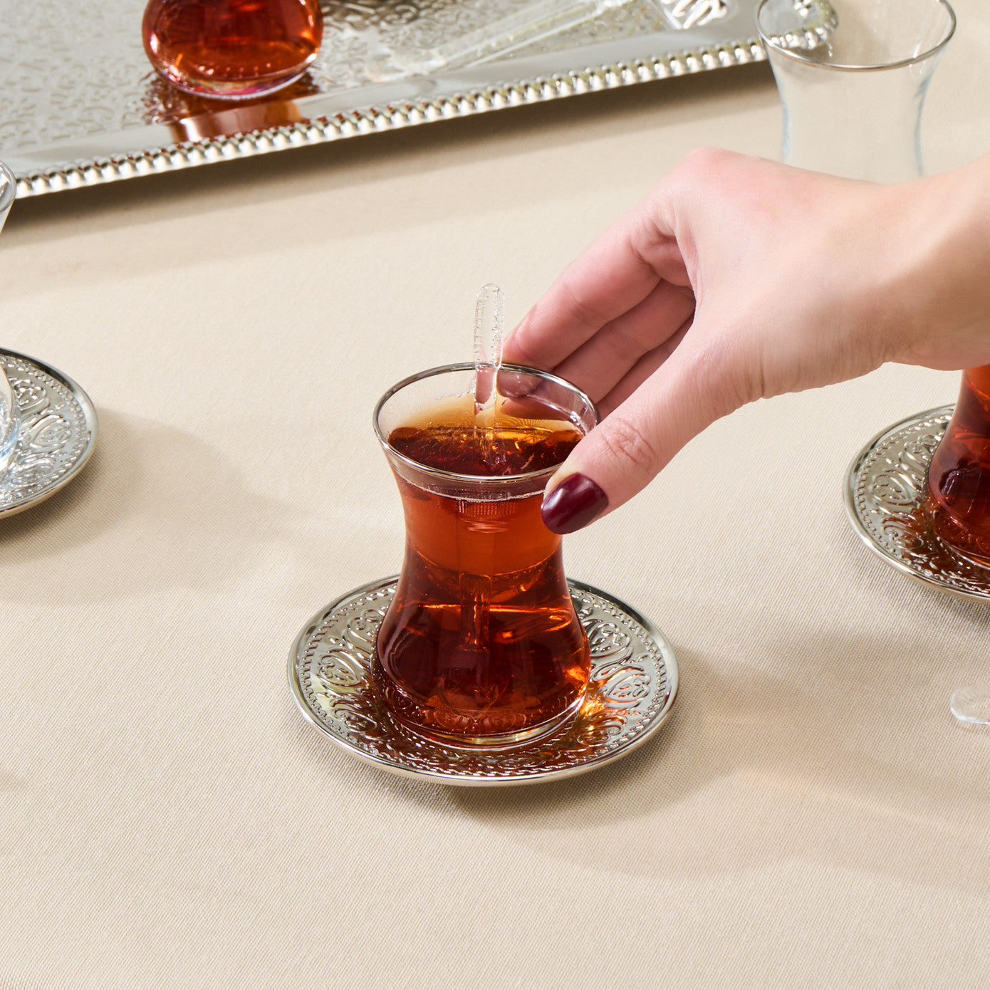 Deniz 19 Piece Tea Set for 6 People
