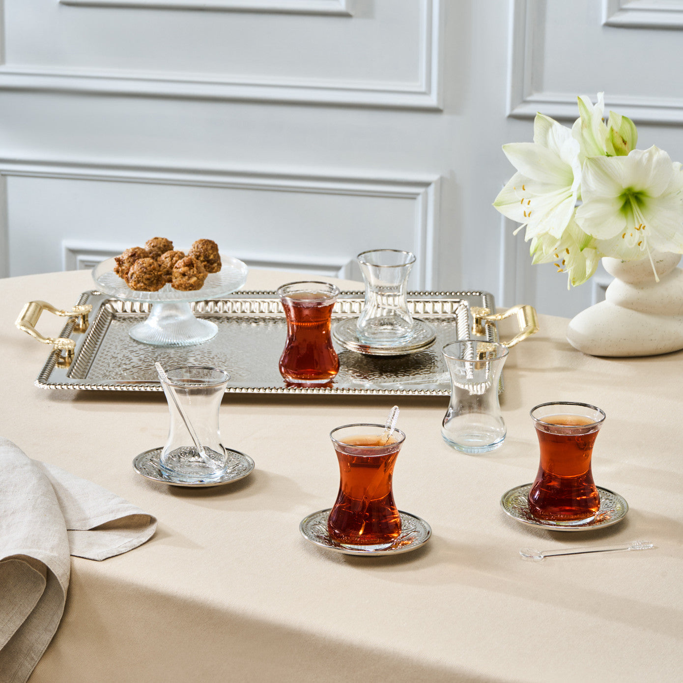 Deniz 19 Piece Tea Set for 6 People