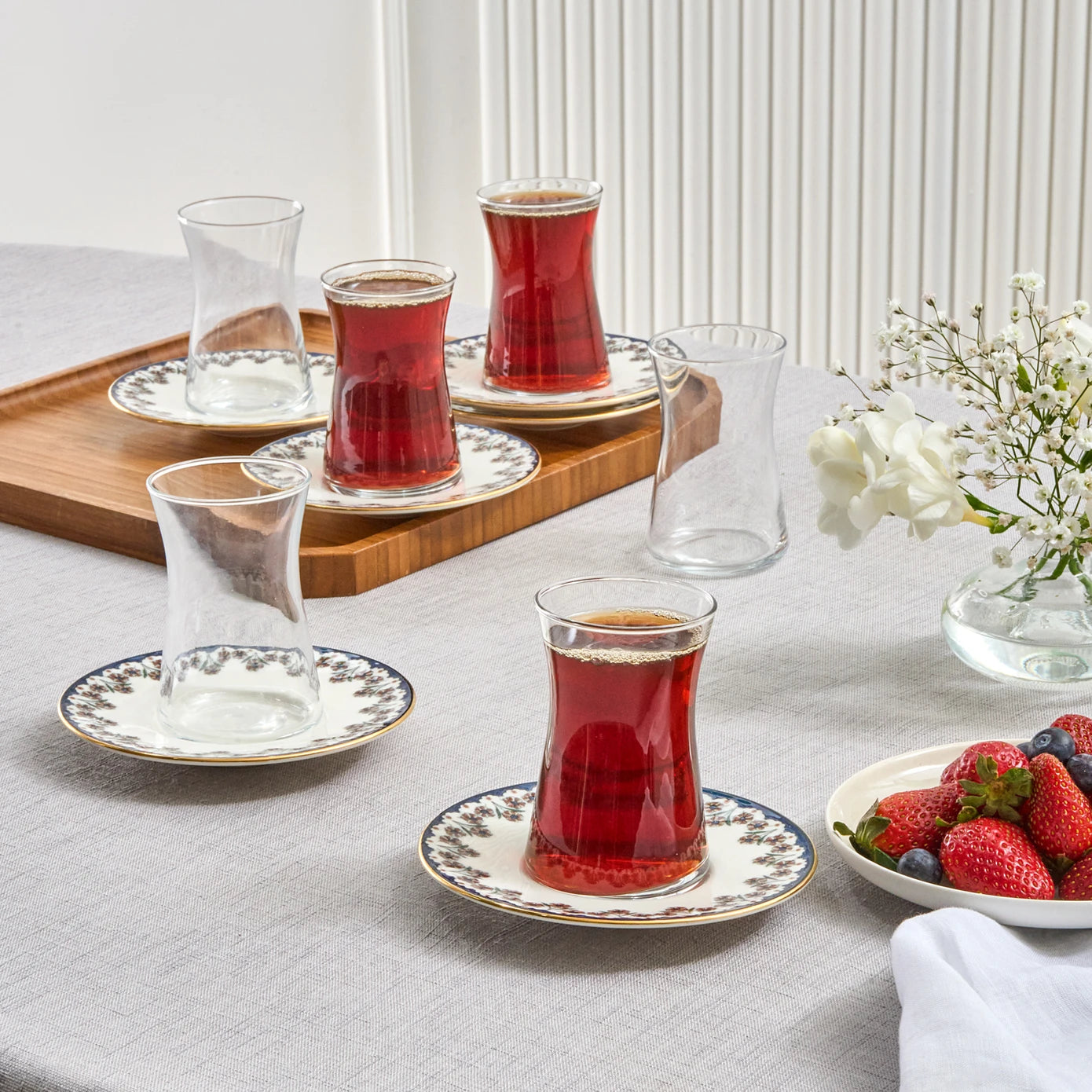 Florus 12 Piece Tea Set for 6 People
