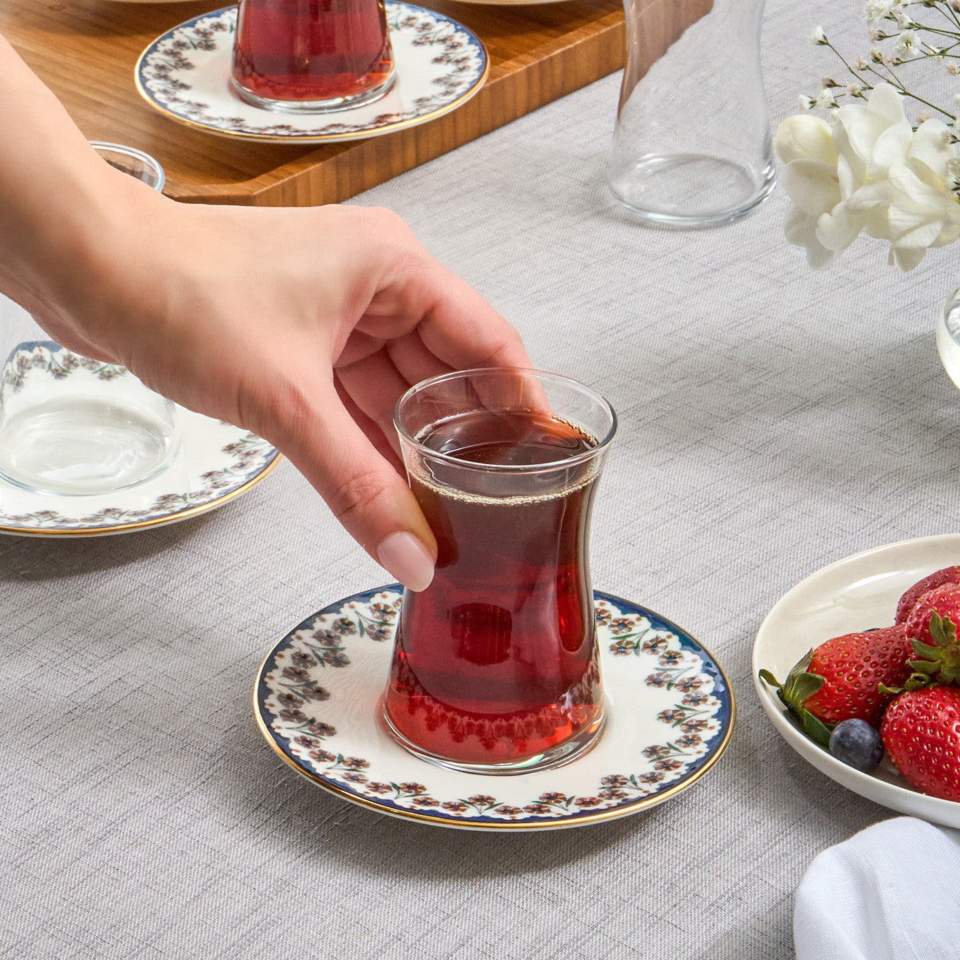 Florus 12 Piece Tea Set for 6 People