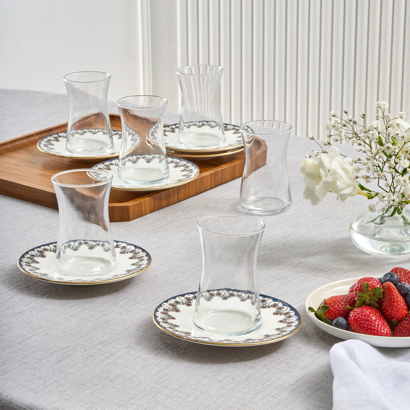 Florus 12 Piece Tea Set for 6 People