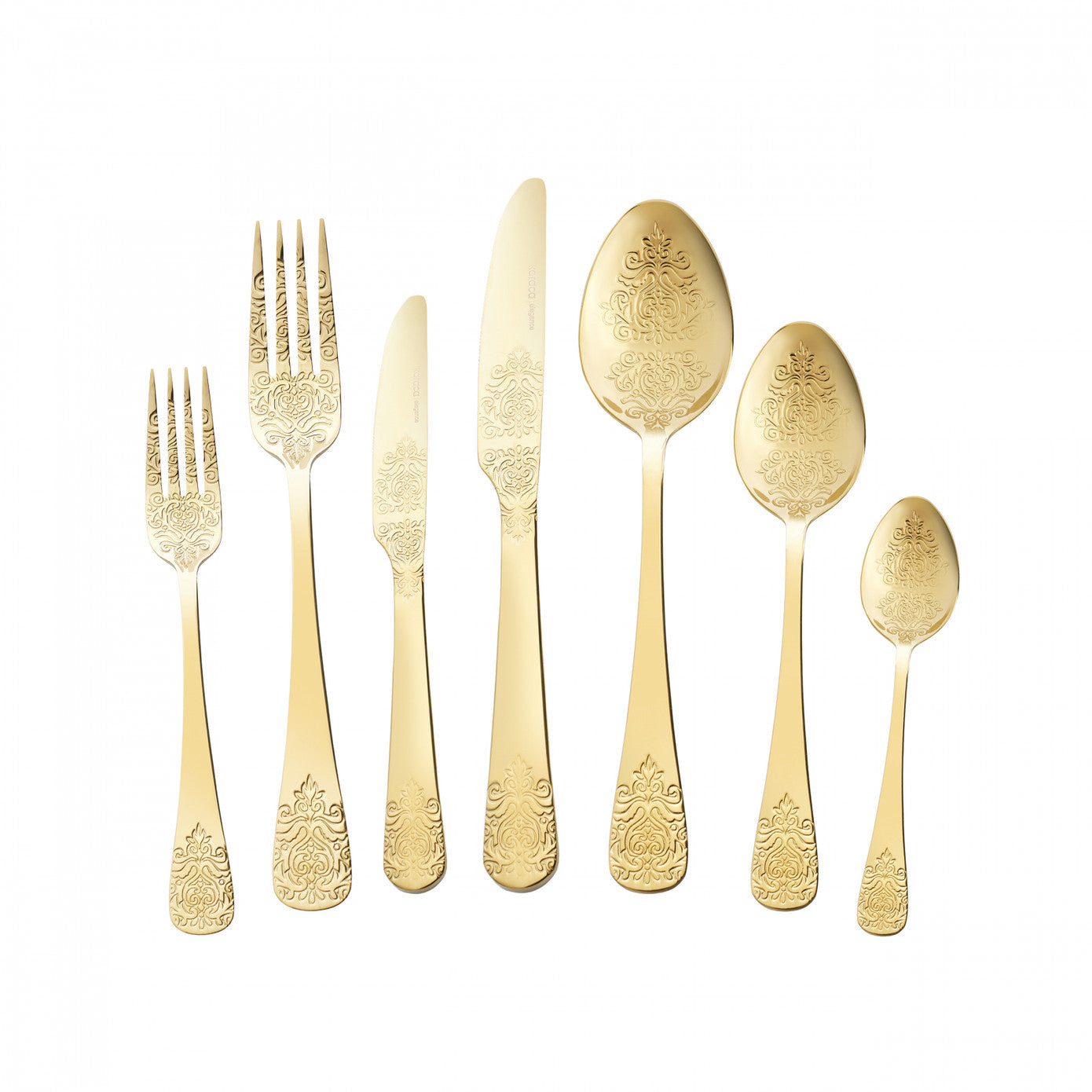 Elegance Bellatrix Gold 12 Person 84 Piece Cutlery Set
