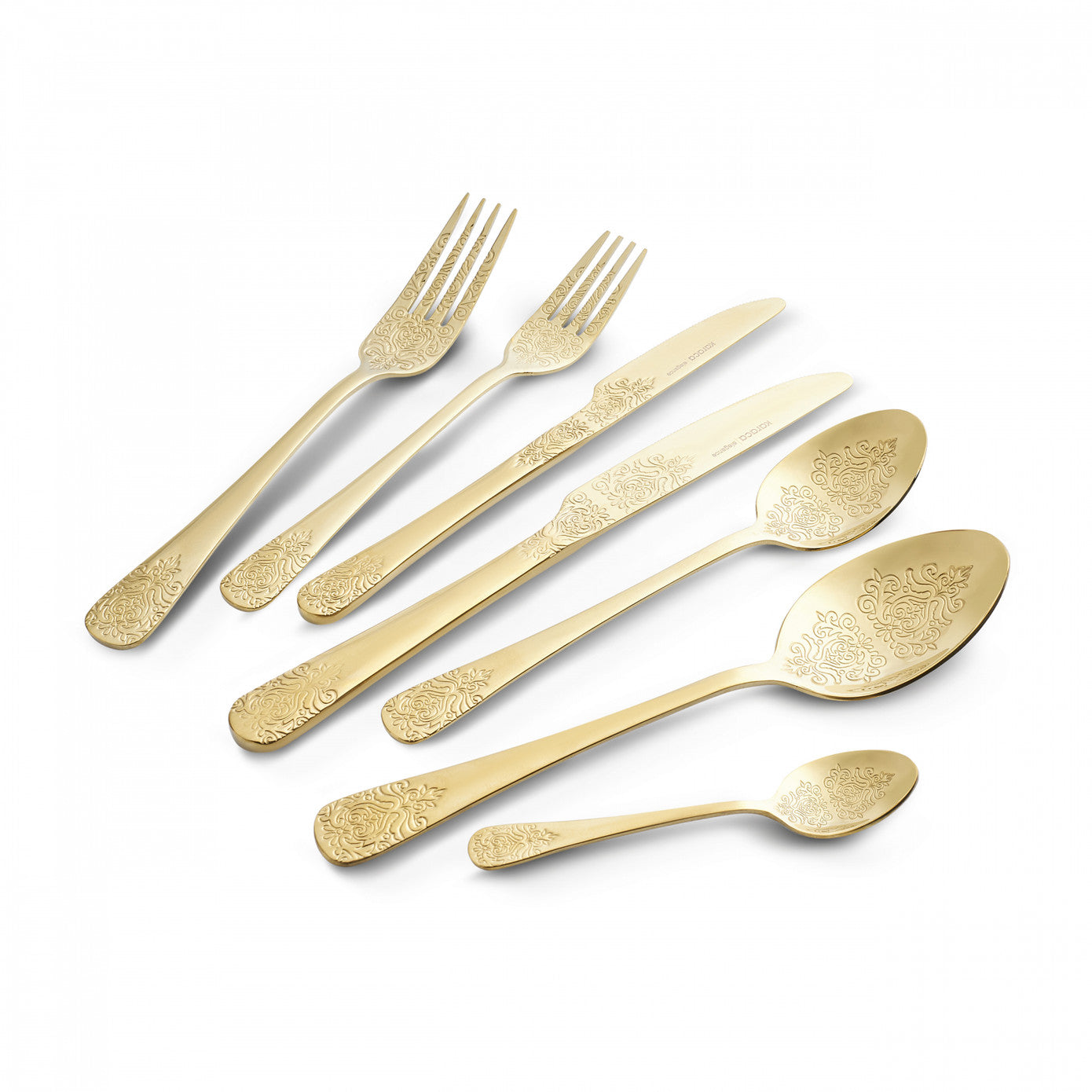 Elegance Bellatrix Gold 12 Person 84 Piece Cutlery Set