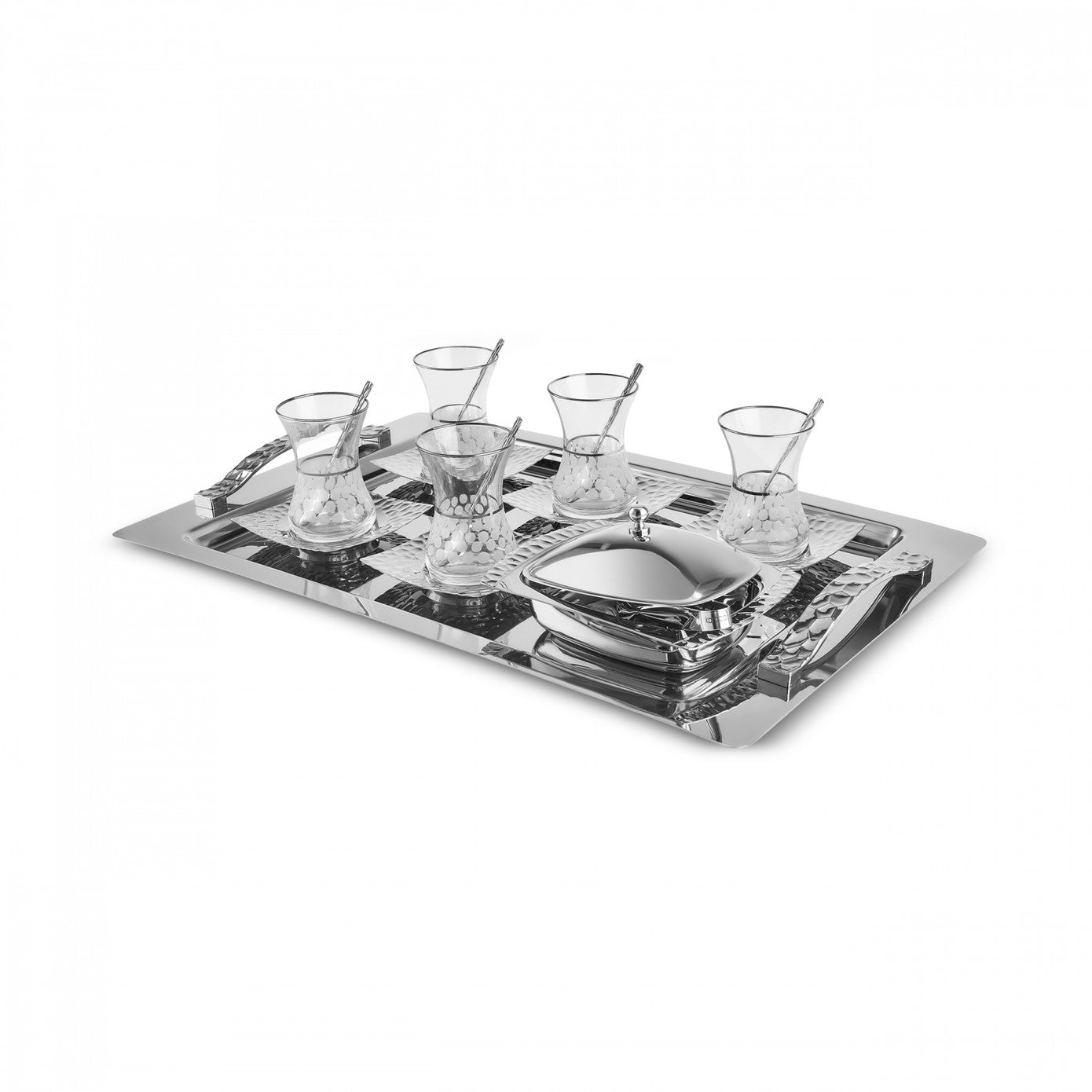 Cella 40 Piece Tea Set for 12 People - Platinum
