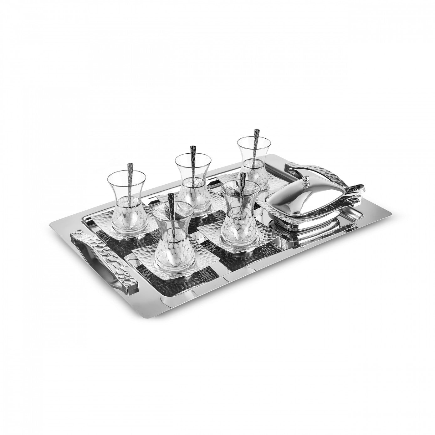 Cella 40 Piece Tea Set for 12 People - Platinum