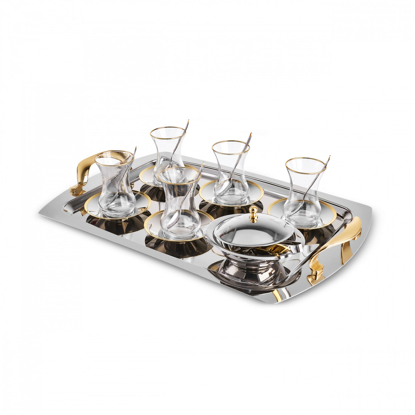 Vista 40 Piece Tea Set for 12 People Gold