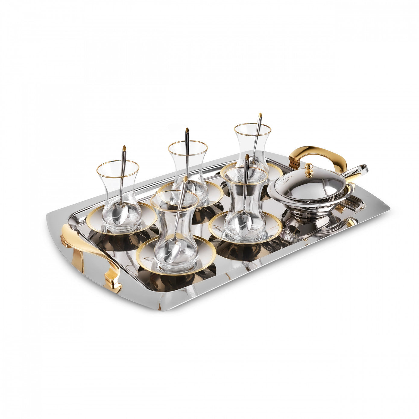 Vista 40 Piece Tea Set for 12 People Gold