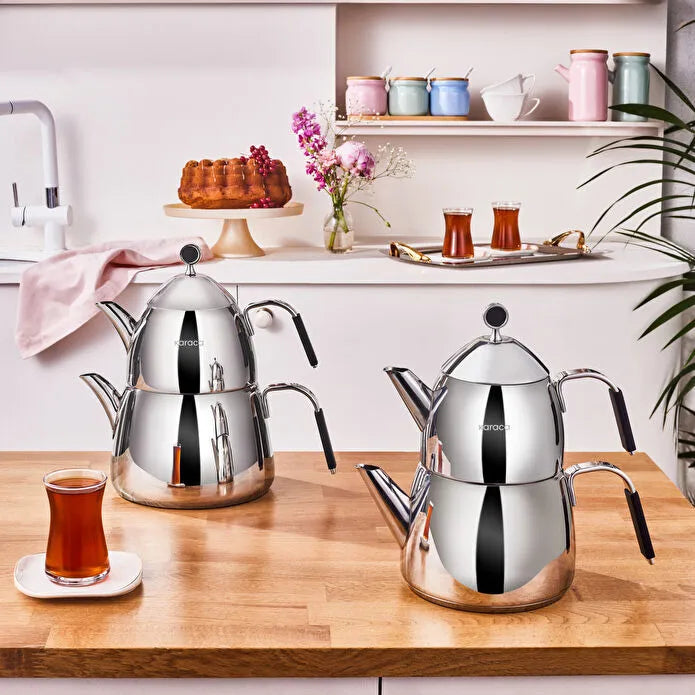 Rodos Induction Base Maxi Teapot Set, Black