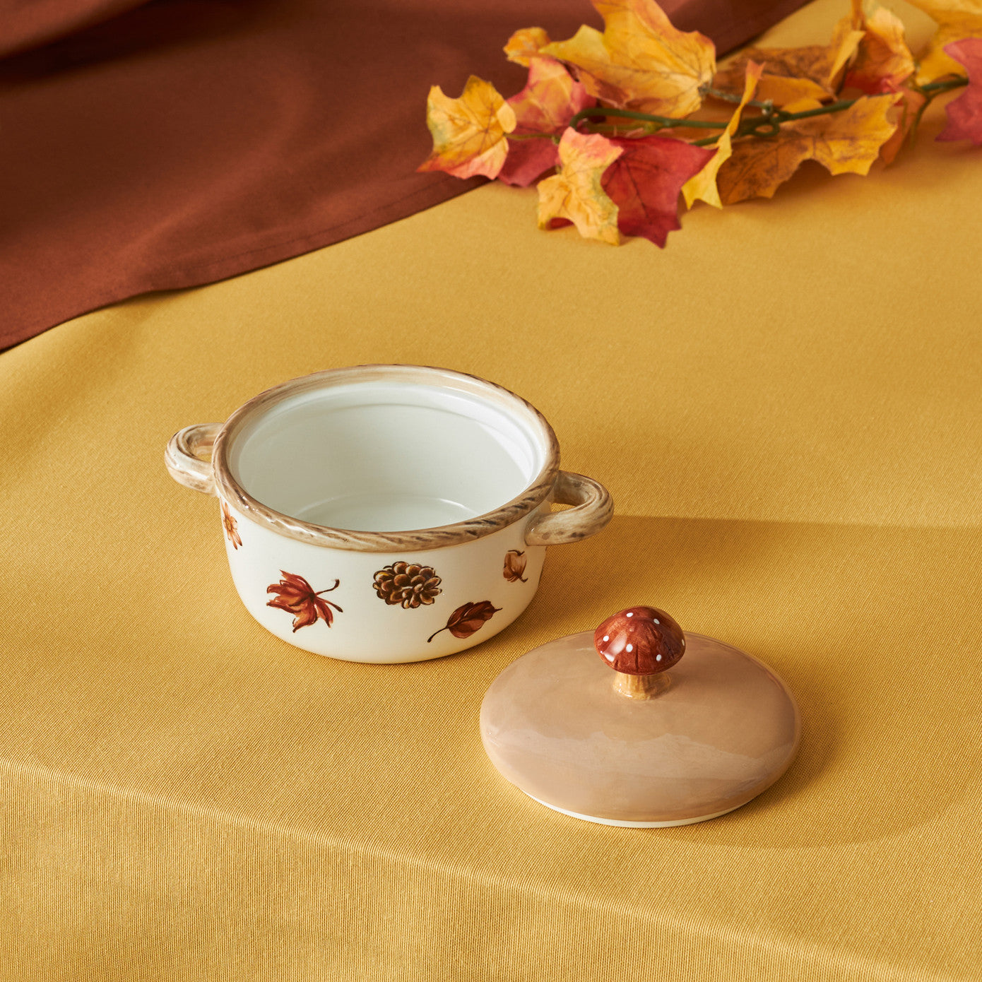 Cozy Mushroom Lidded Bowl 380 ml