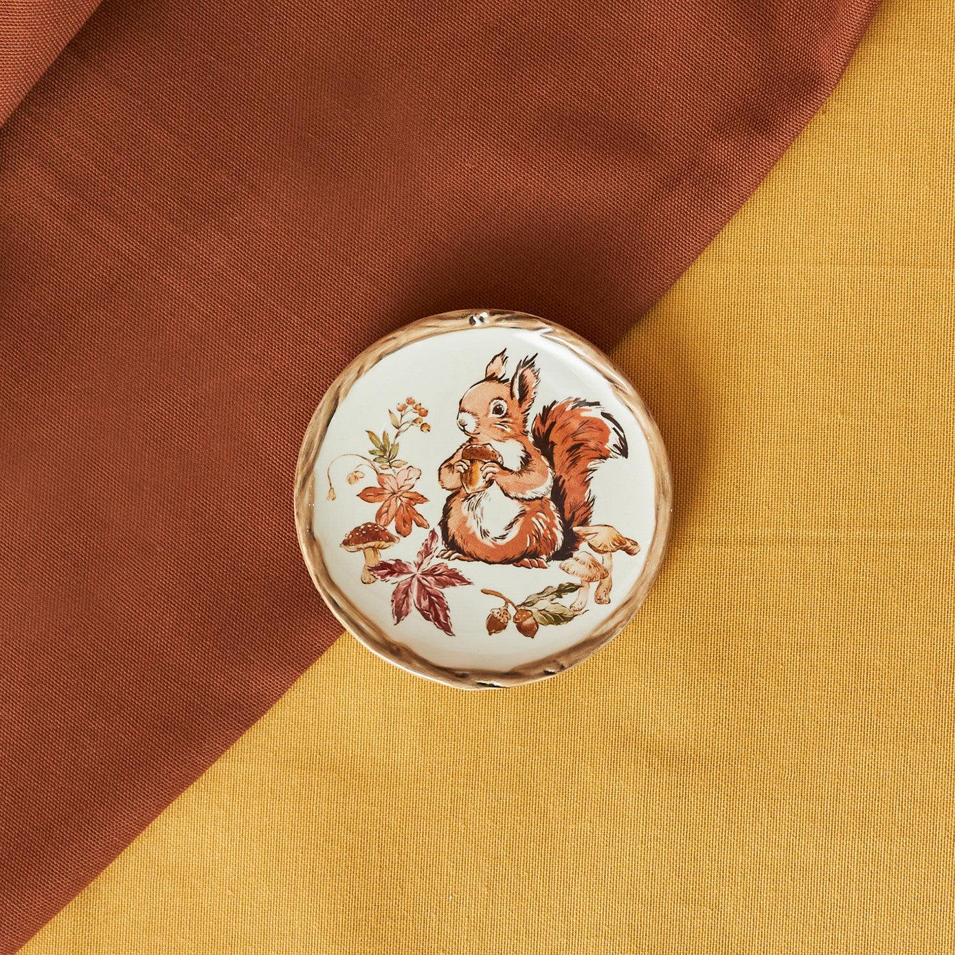 Cozy Squirrel Coaster