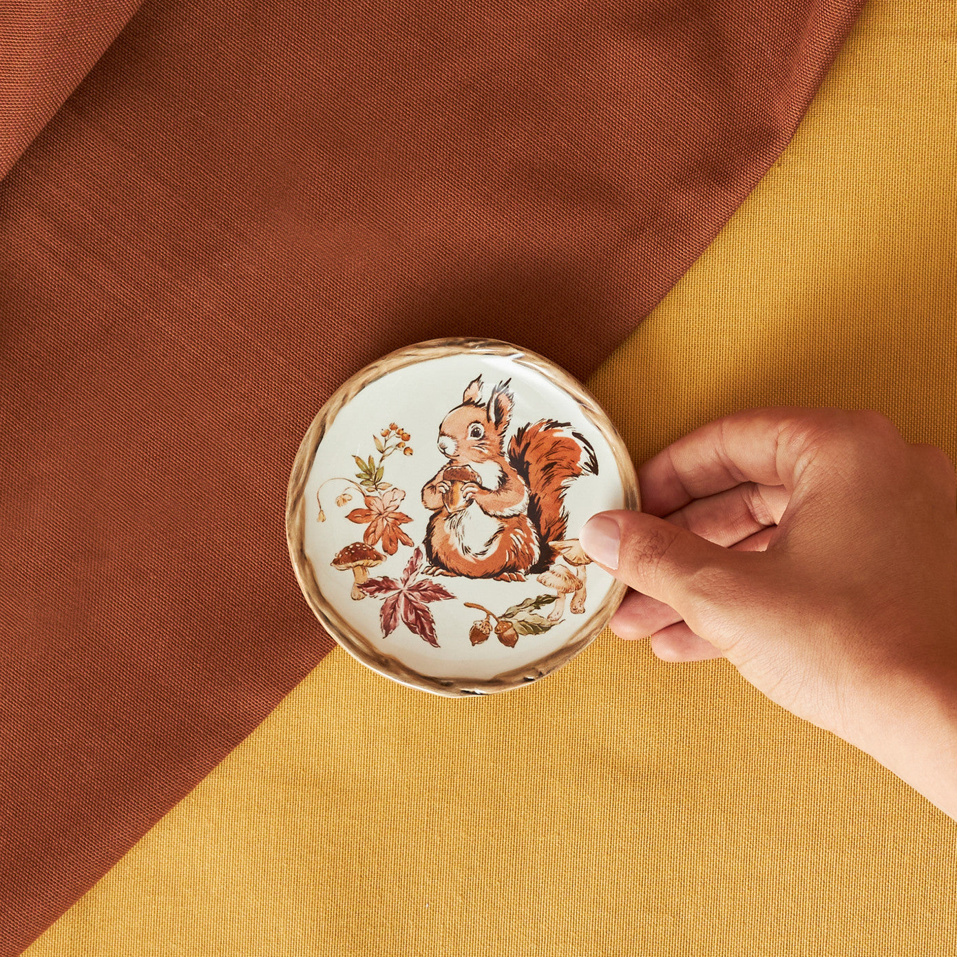 Cozy Squirrel Coaster