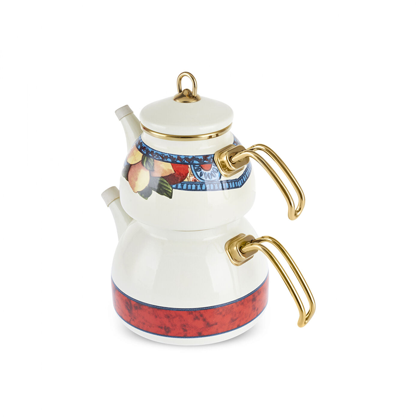 Karaca Amalfi Enamel Teapot Set