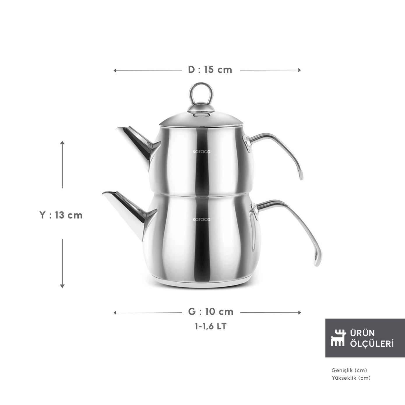 Belinay Induction Based Midi Metal Teapot Set