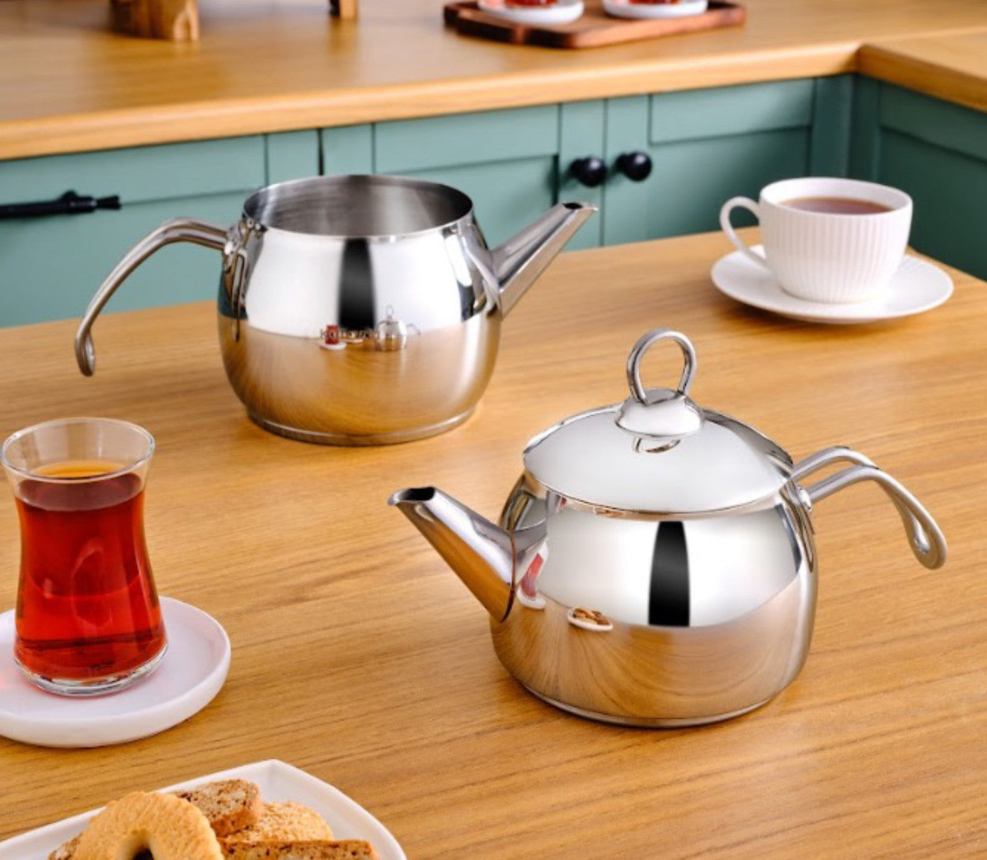 Belinay Induction Based Midi Metal Teapot Set