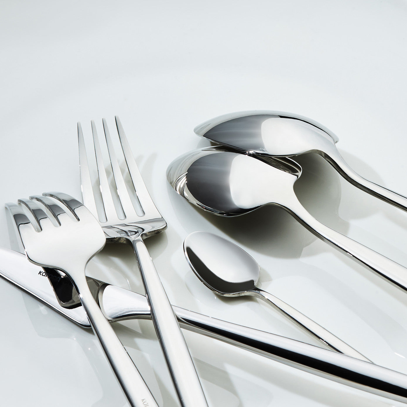 316 Premium Moongate Platinum 12 Person 84 Piece Cutlery Set