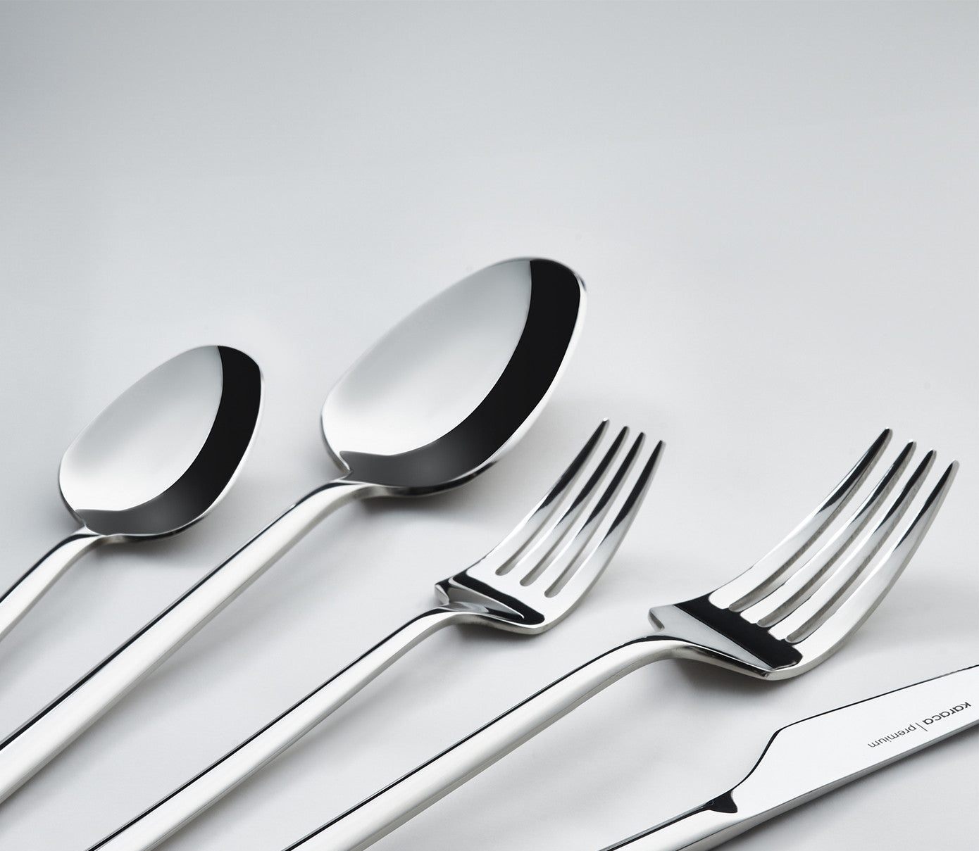 316+ Premium Stark Platinum 12 Person 84 Piece Cutlery Set
