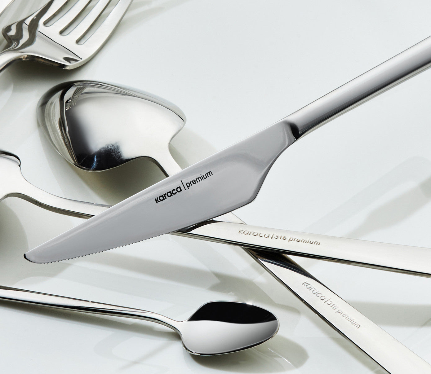 316+ Premium Stark Platinum 12 Person 84 Piece Cutlery Set