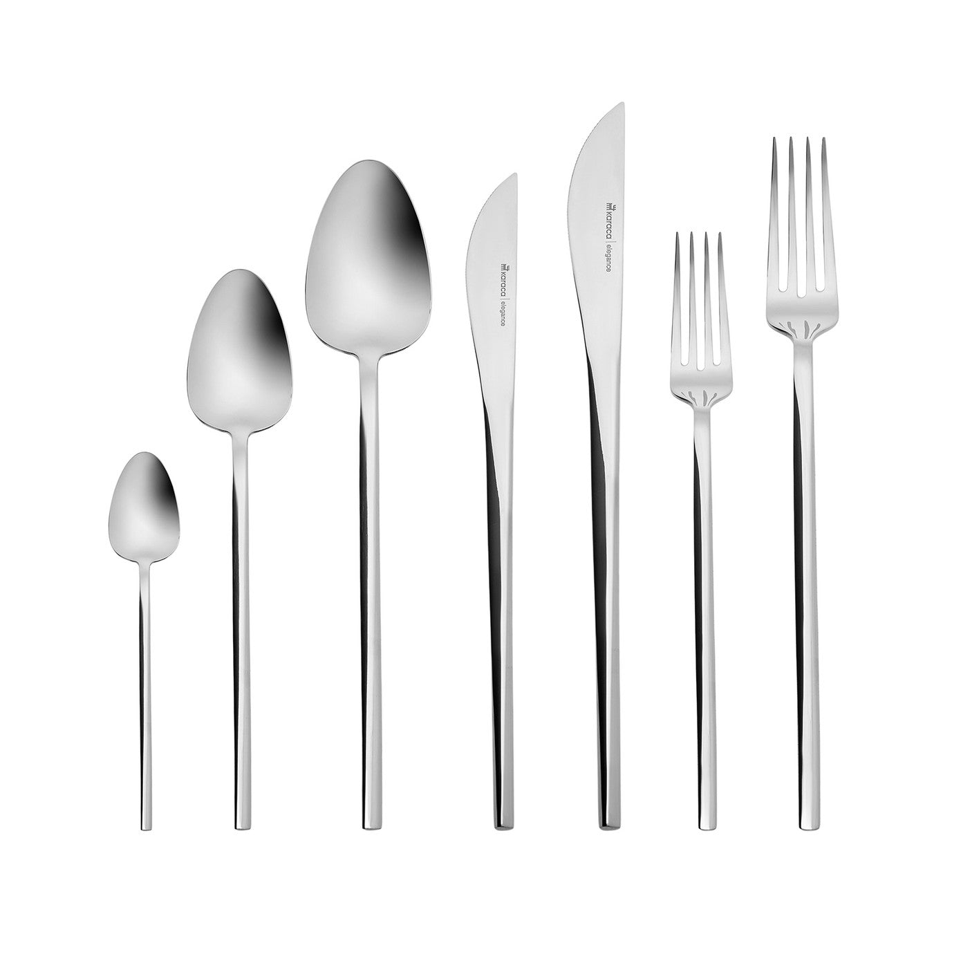 Karaca Elegance Vibe Platinum 84 Piece Cutlery Set for 12 People