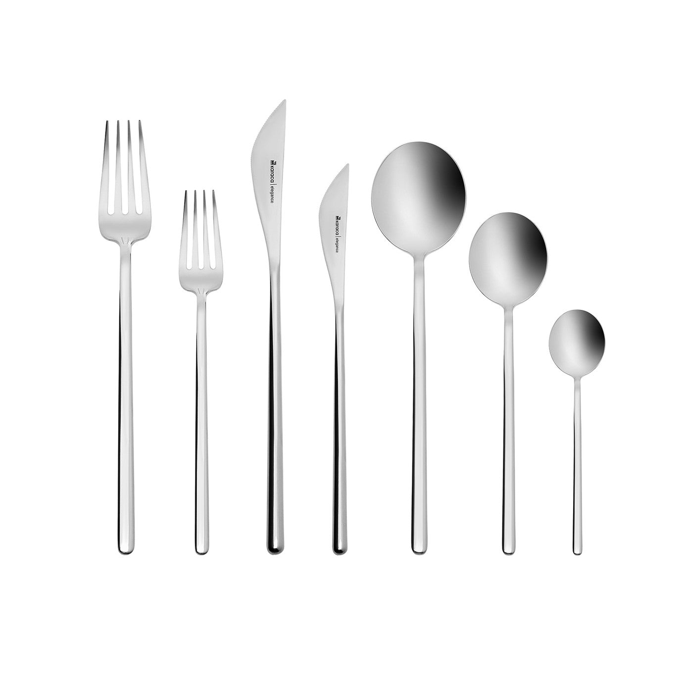 Elegance Focus Platinum 12 Person 84 Piece Cutlery Set