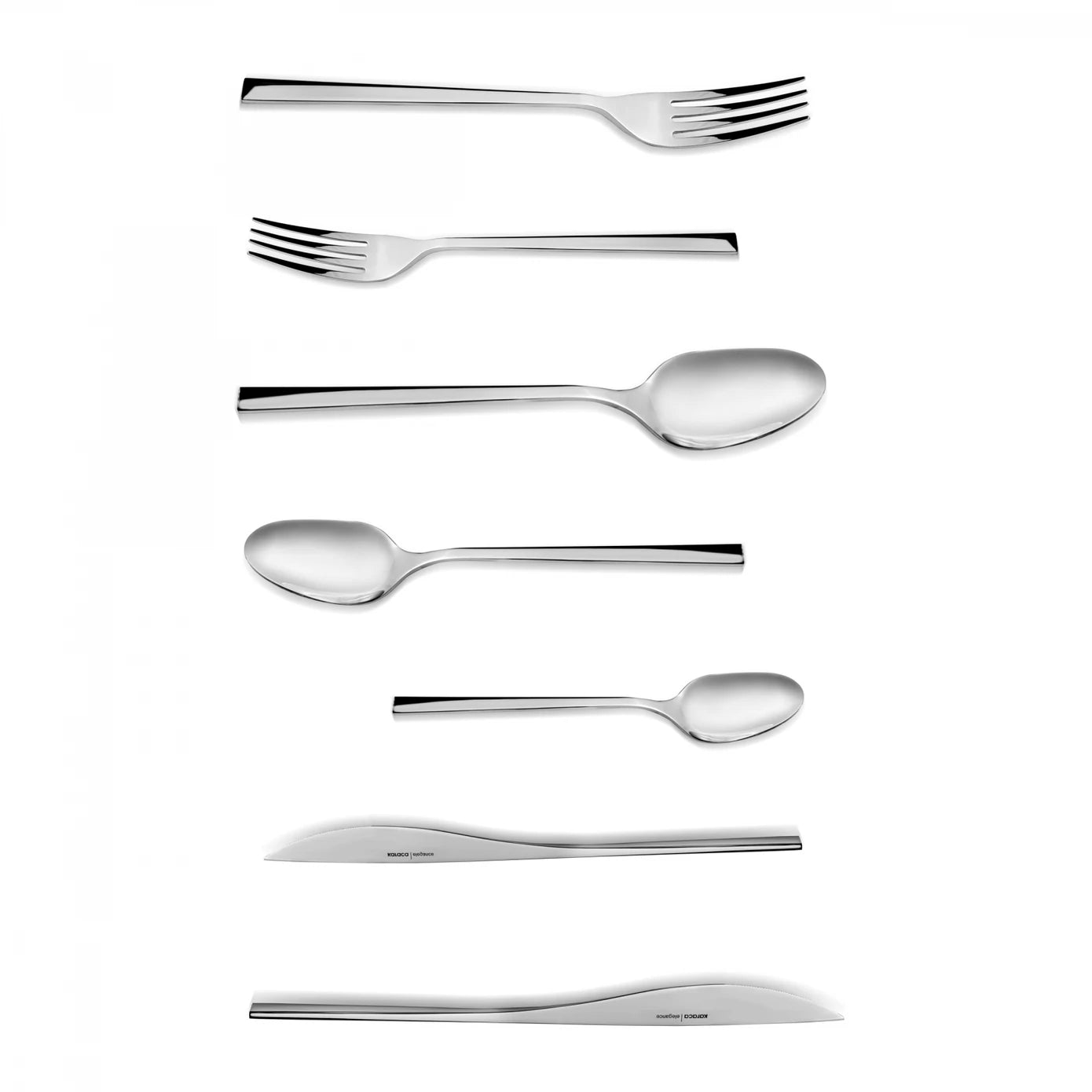 Karaca Elegance New Everest Platinum 12 Person 84 Piece Cutlery Set for 12 People