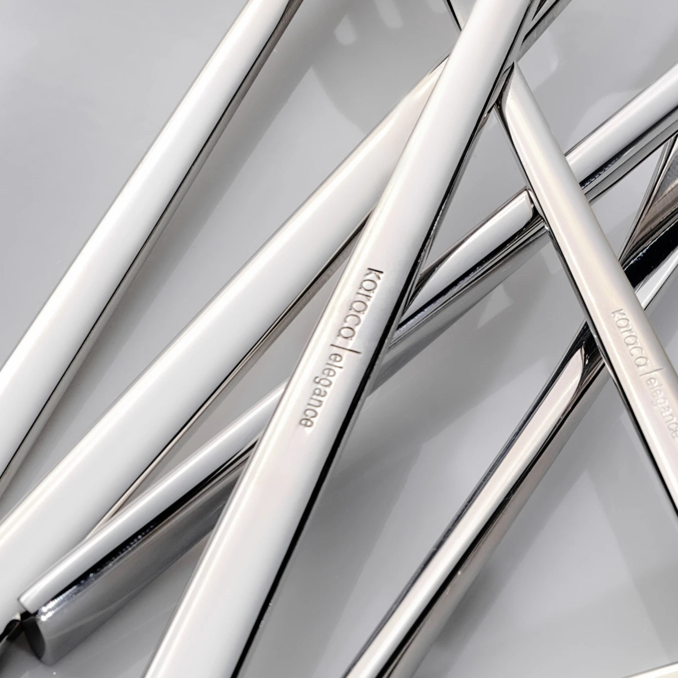 Karaca Elegance New Everest Platinum 12 Person 84 Piece Cutlery Set for 12 People