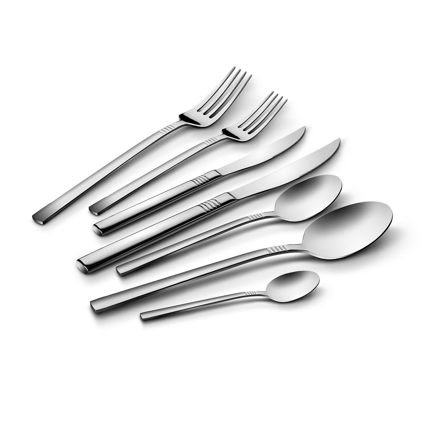 Elegance Nil Platinum 12 Person 84 Piece Cutlery Set