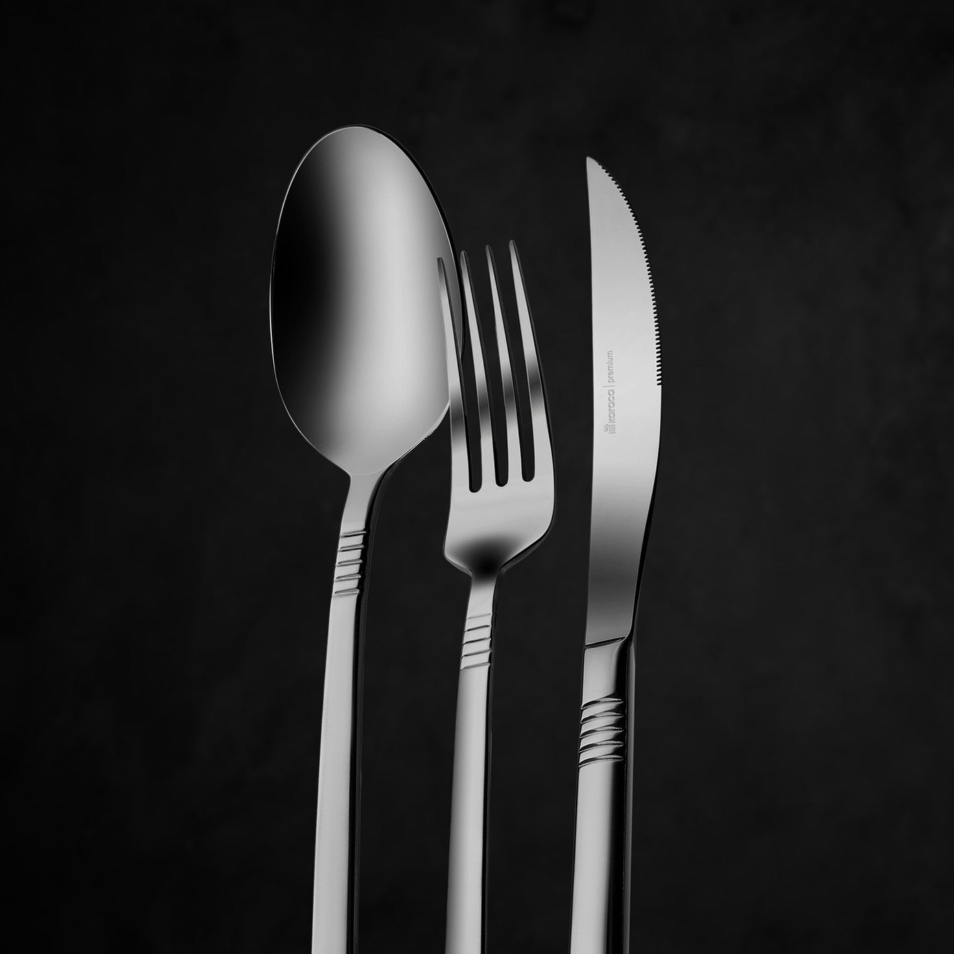 Elegance Nil Platinum 12 Person 84 Piece Cutlery Set
