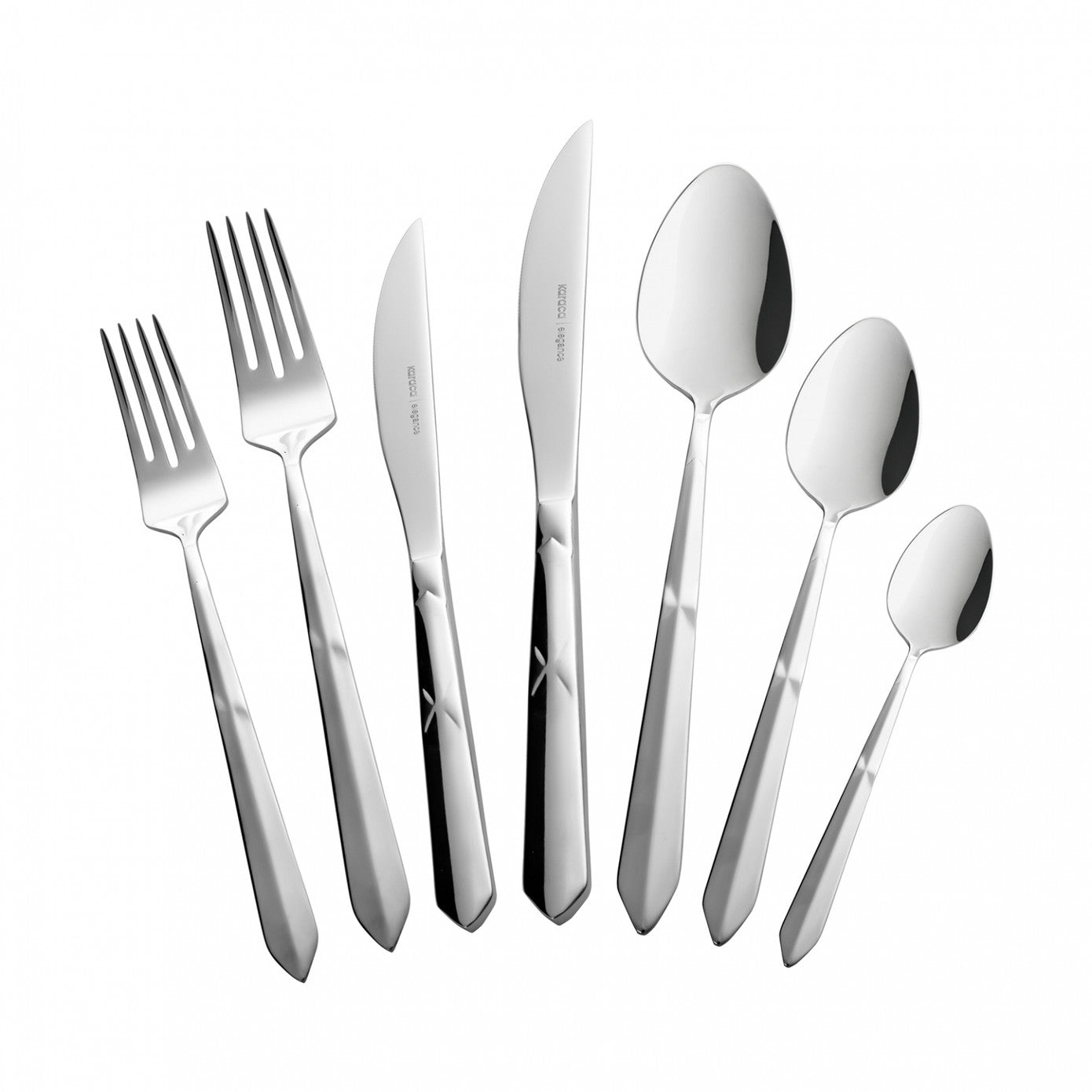 316+ Elegance Diamond Platinum 12 Person 84 Piece Cutlery Set