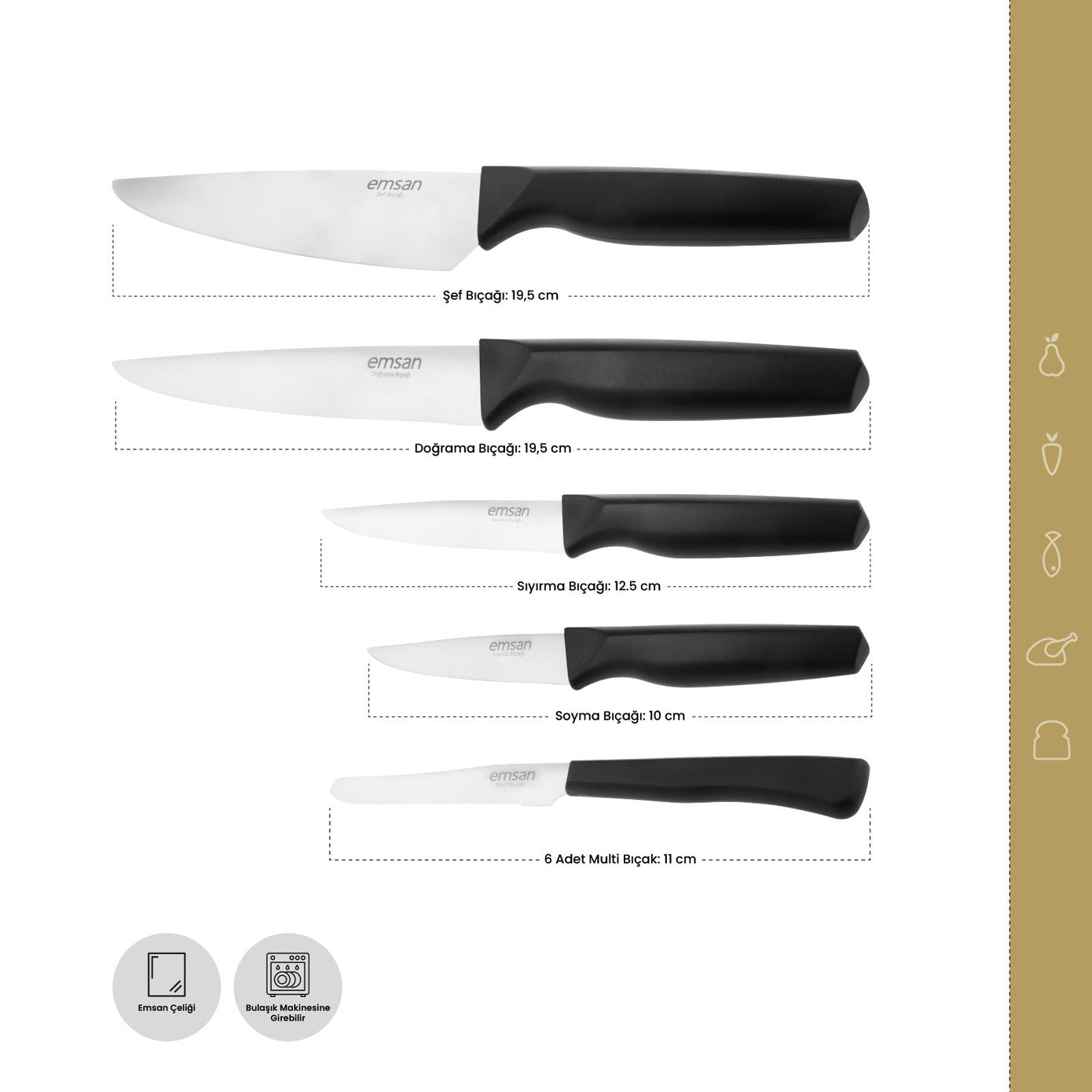 Kobe 10 Piece Knife Set