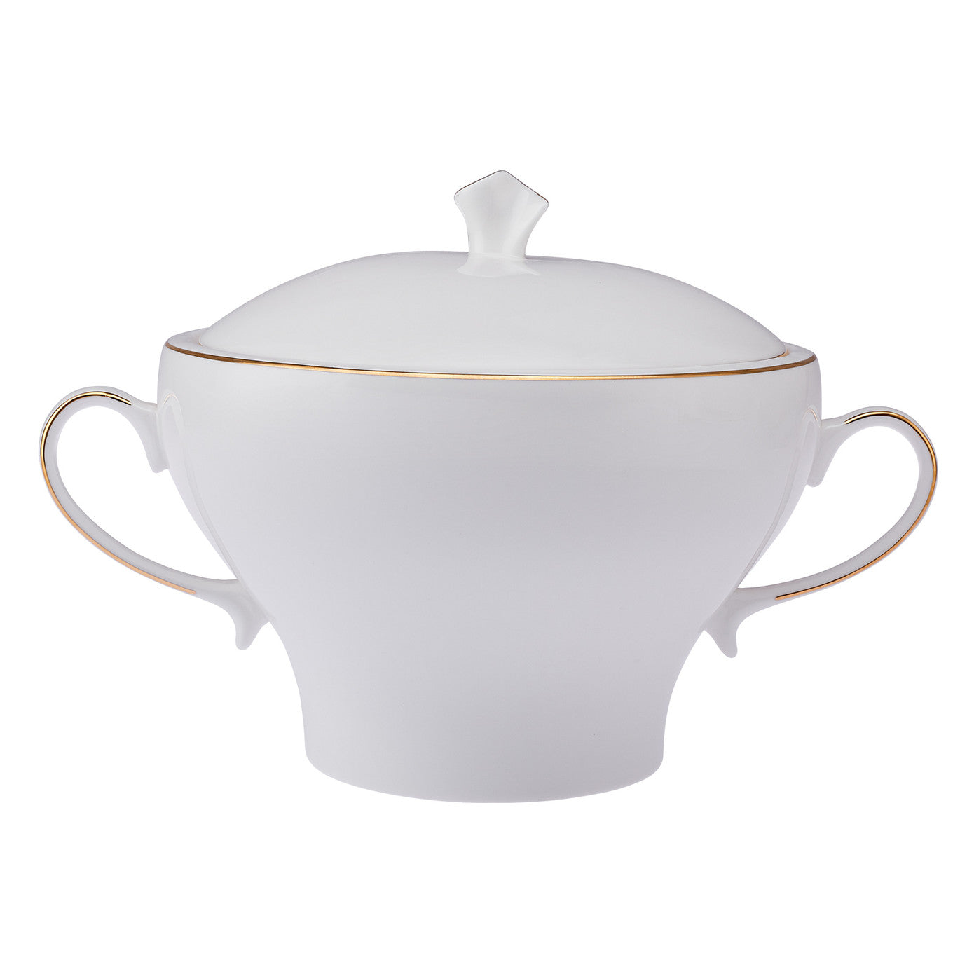 Emsan Alicia Fine Bone 60 Piece Round Dinner Set for 12 People Gold
