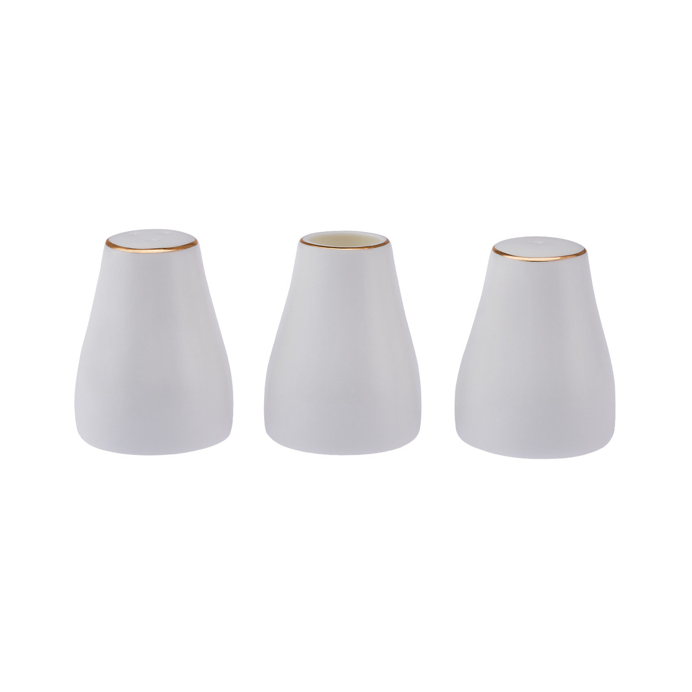 Emsan Alicia Fine Bone 60 Piece Round Dinner Set for 12 People Gold